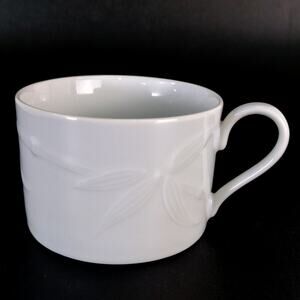 Vintage 1980s Studio Nova Bamboo White Teacup Mug Made in Japan, Fine China